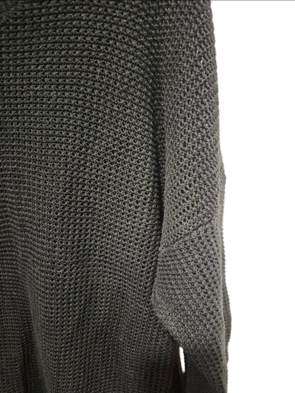 ​Lululemon Easy Embrace Sweater Black 100% Cotton Textured Knit Size L/XL - Picture 3 of 5